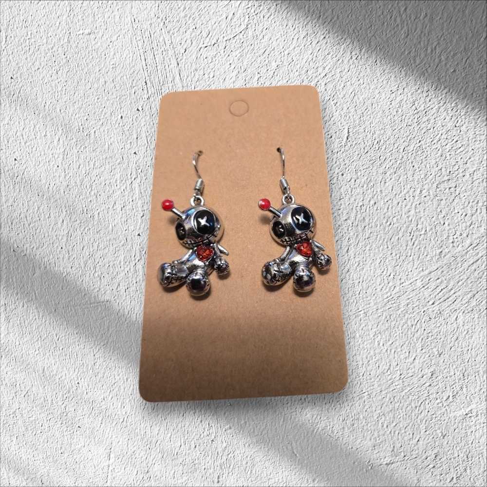 New, Voodoo Doll Earrings